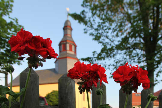 The parish church of Pastor Friedrich Muench in Nieder Gemünden by photographer ©Folker Winkelmann
